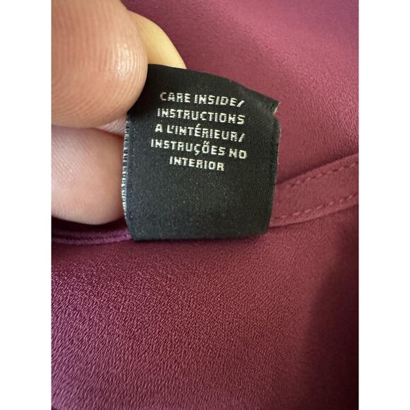 Scotch & Soda Mauve Blouse Womens Medium Pink Wrap Front Elegant Work Feminine - Picture 8 of 16